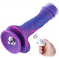 Hismith 8.38" Purple Vibrating Silicone Dildo w Remote (KlicLok)