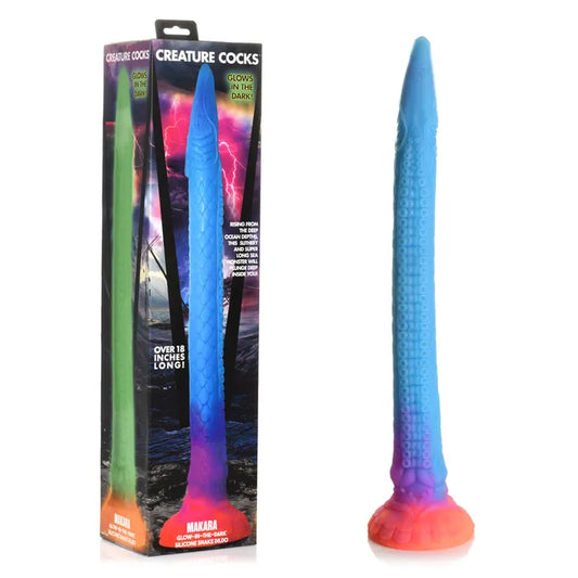 Creature Cocks Glow-in-the-Dark Makara Silicone Snake Tentacle Dildo