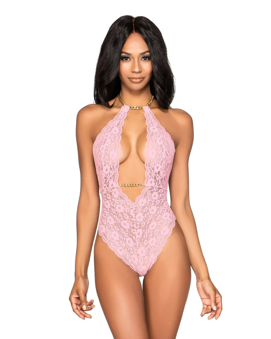 Dreamgirl Lingerie Teddy Pink Size OS One Size