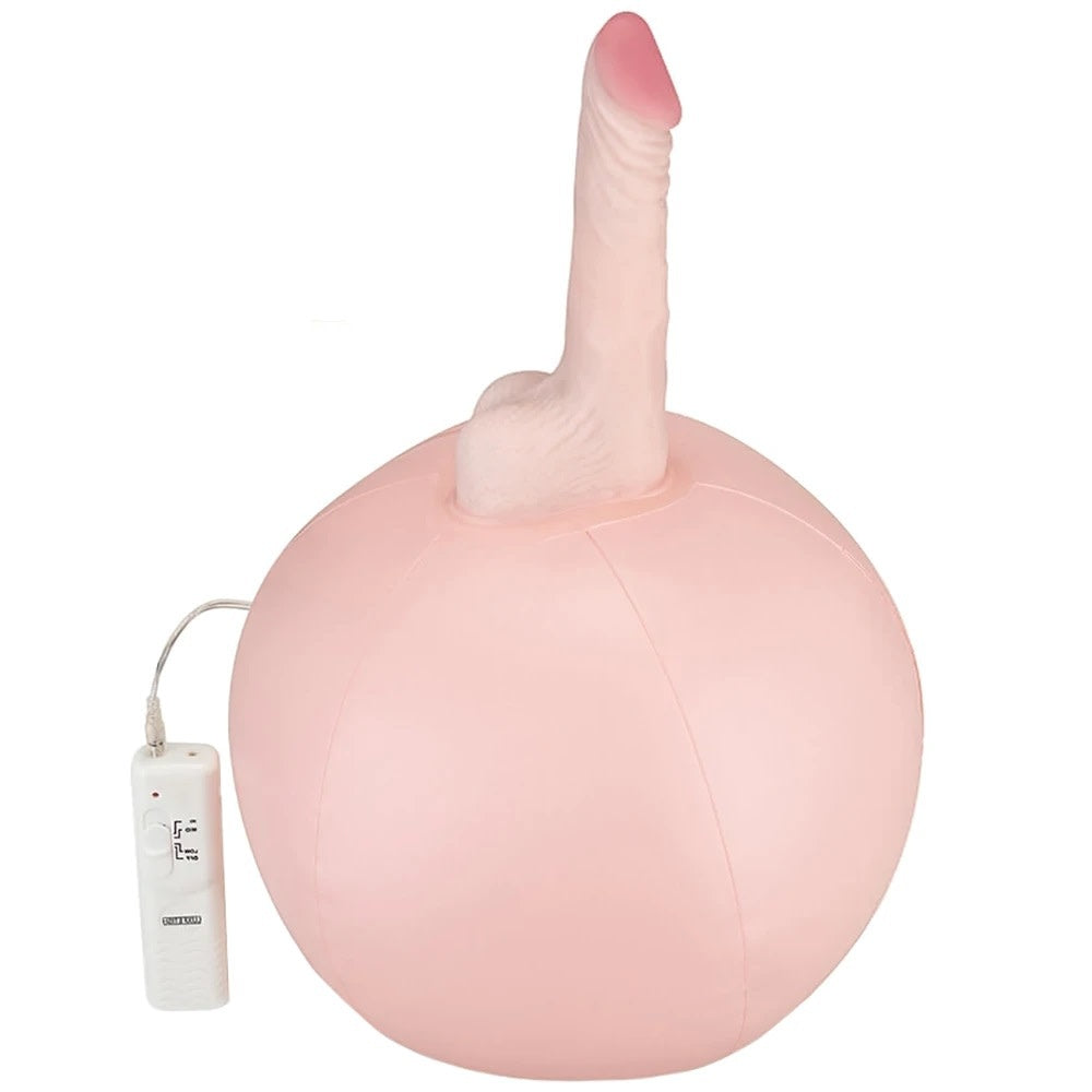 Lux Fetish Inflatable Sex Ball With Vibrating Realistic Dildo