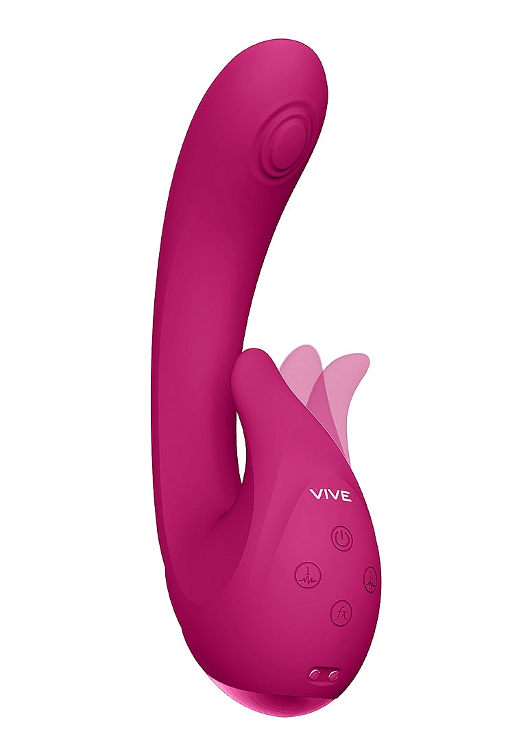 Shots Toys | VIVE Miki Double Action Pulse Wave Flickering G-Spot Vibrator Pink