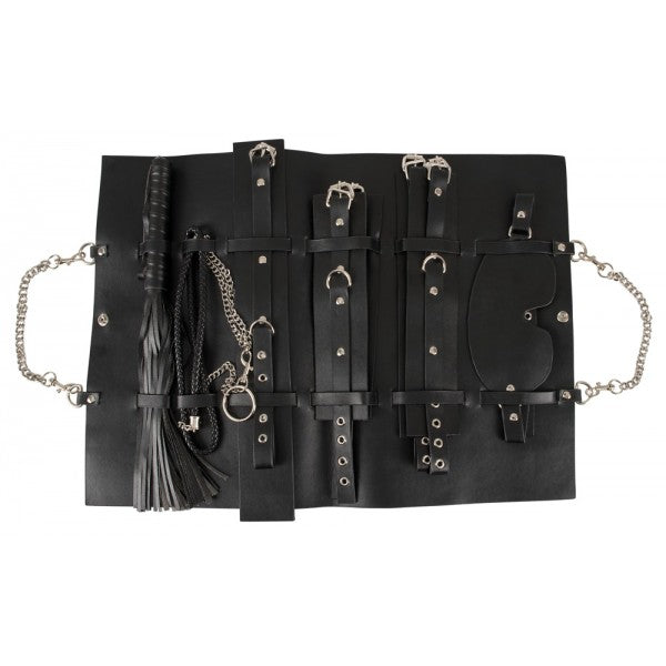 Bad Kitty Fetish Bag - 11 Piece Fetish Set Kit BDSM Bondage