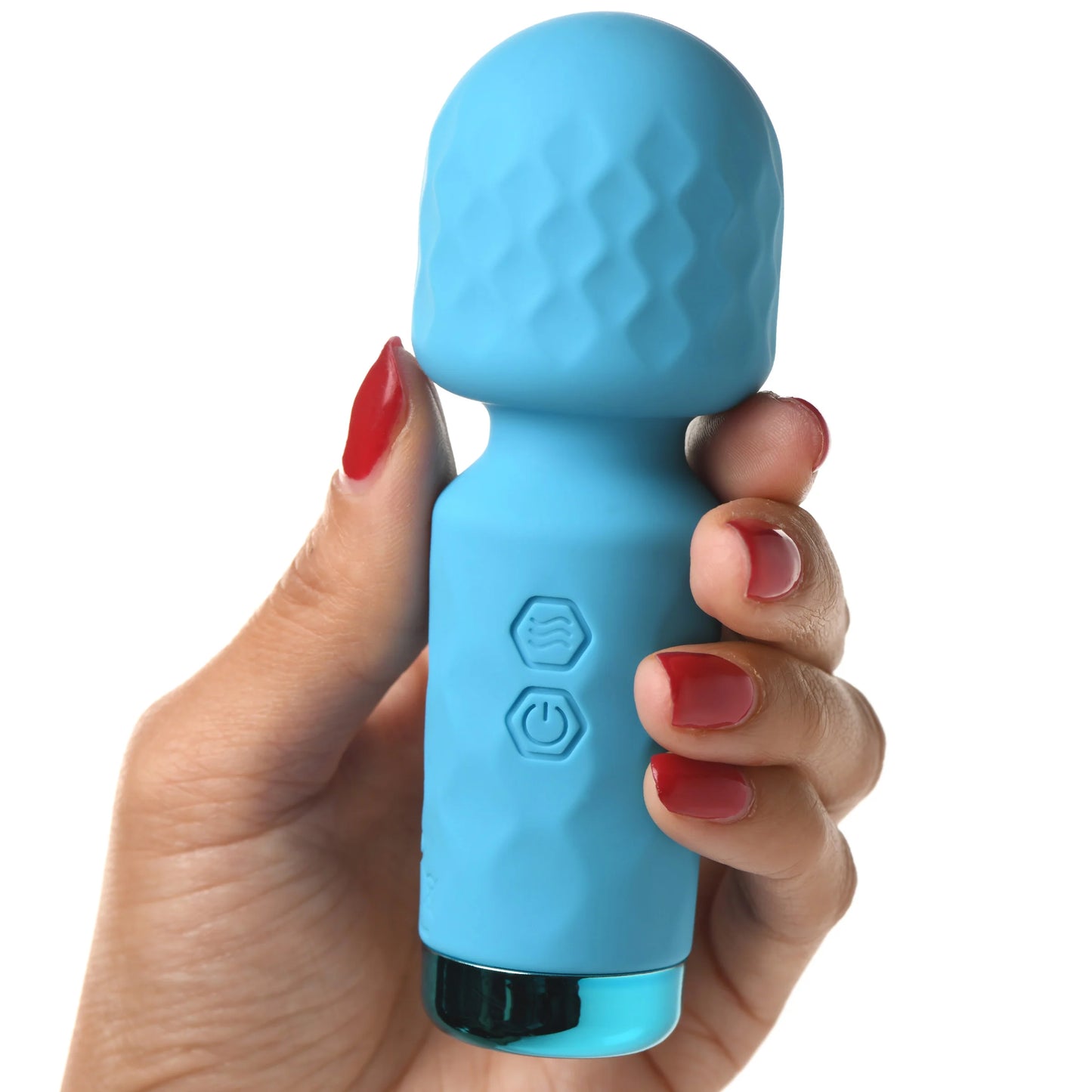 XR Brands | BANG! 10X Mini Silicone Wand Vibrator - Blue