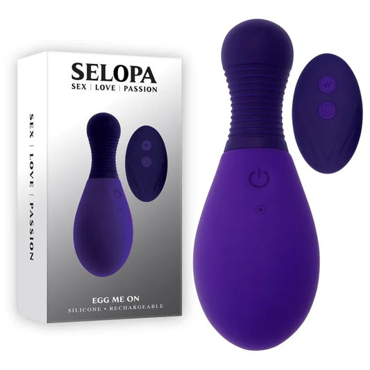 Selopa EGG ME ON - Purple 10cm Egg with Wireless Remote