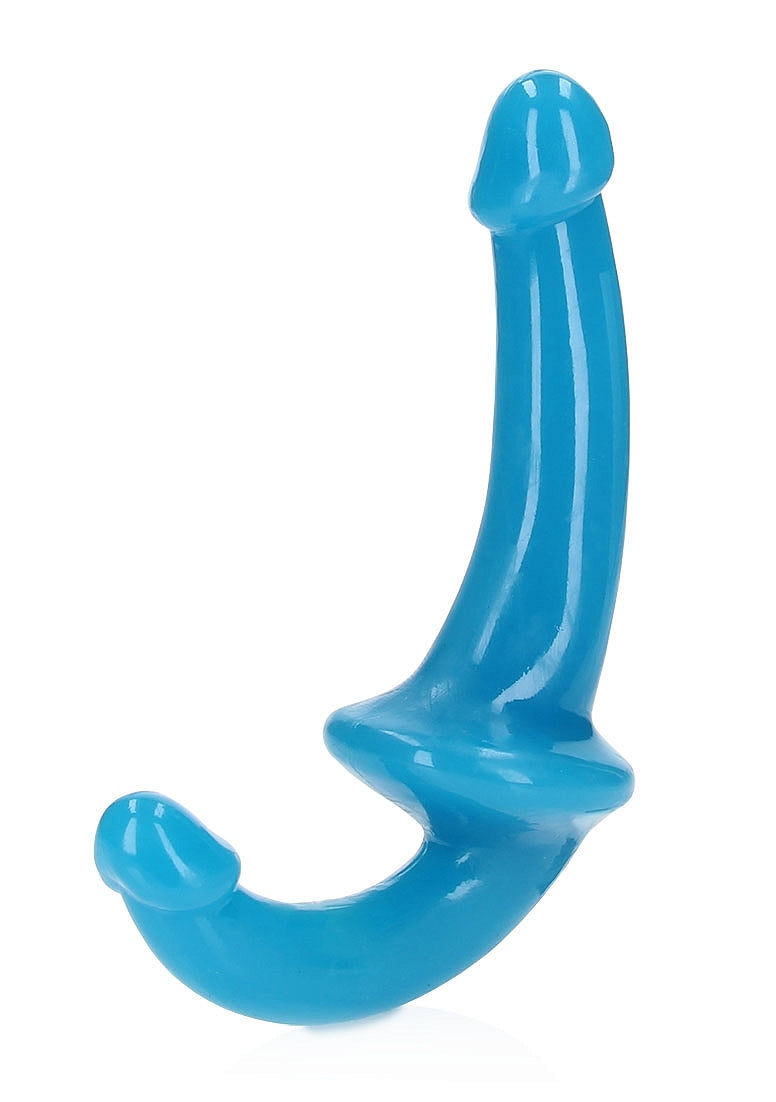 Shots Toys | REALROCK 13.5cm (6") Strapless Strap-On Glow in the Dark - Blue