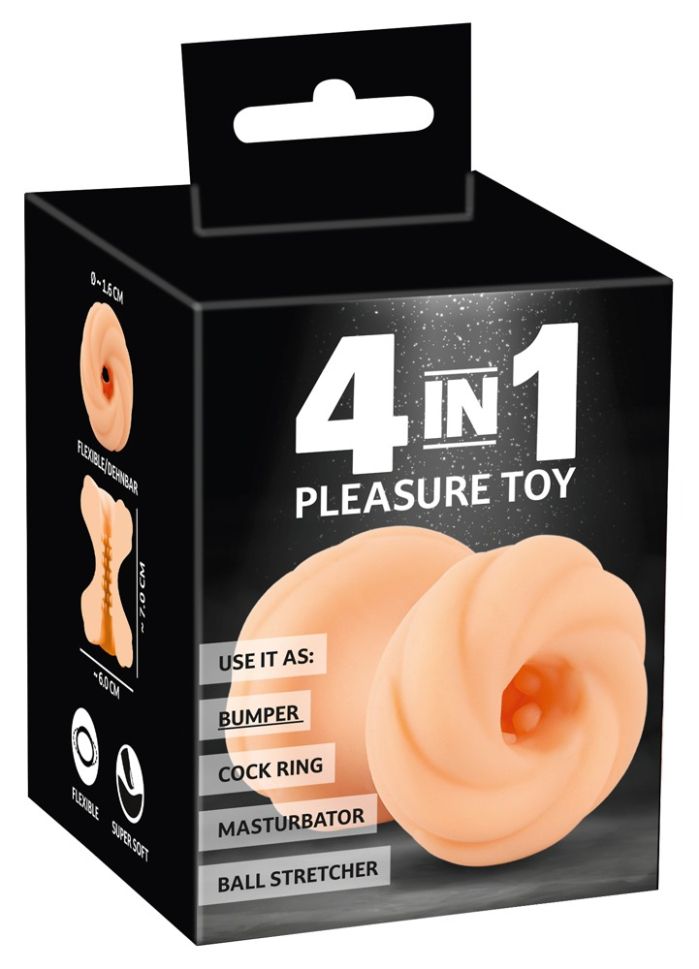 Orion | You2Toys 4 In 1 Pleasure Toy Bumper Cock Ring Ball Stretcher Masturbator