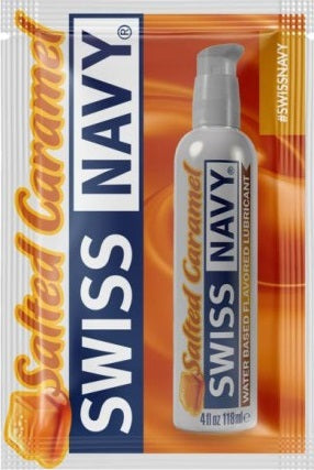 Swiss Navy Salted Caramel Water Based Edible Lubricant Sachets 5ml (100 Pack)