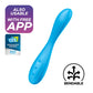 Satisfyer G-Spot Flex 4+ Vibrator Blue with App Control