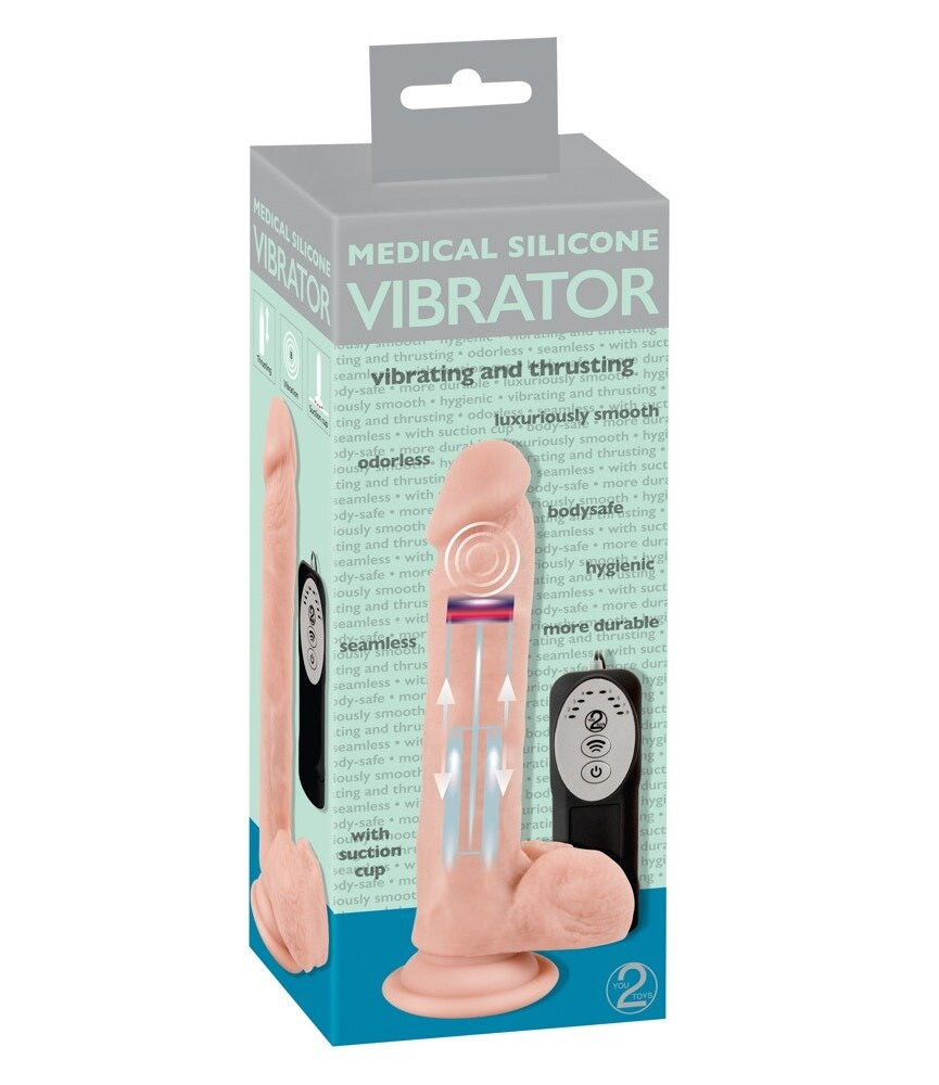 Orion | You2Toys Medical Silicone Thrusting Dildo Vibrator with Remote