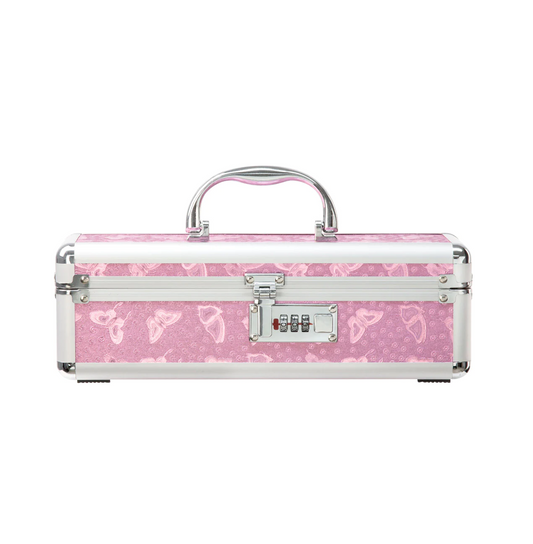 The Toy Chest - Small Lockable Vibrator Sex Toy Case Pink 30.5cm x 10cm x 10cm