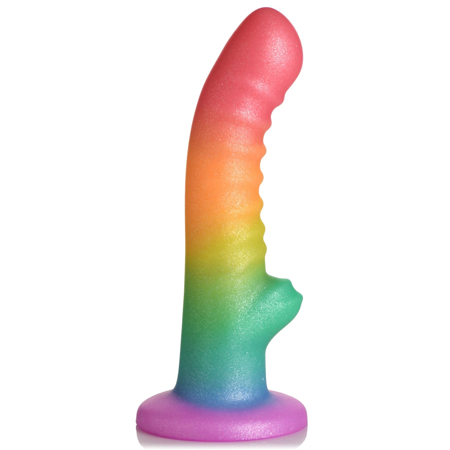 Curve Toys | Simply Sweet 6.5" Ribbed Rainbow Dildo