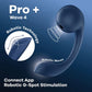 Satisfyer Pro+ Wave 4 - Blue Vibrator with Air Pulse Stimulation and App Control