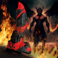 Creature Cocks Fire Demon - Red/Black 21.6cm Fantasy Monster Dildo