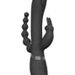 Shots Toys | VIVE Rini Pulse Wave Double Penetration Rabbit Vibrator Black