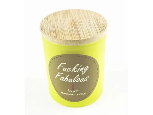 Ignacia Massage Candle Fucking Fabulous - Scent Lemongrass, Sage & Basil 150g