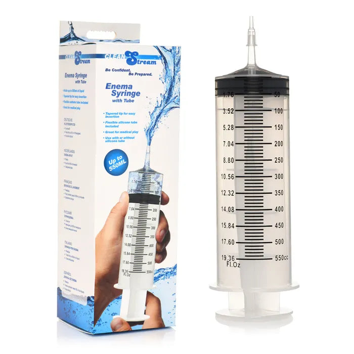 CleanStream 550ml Enema Syringe with Tube