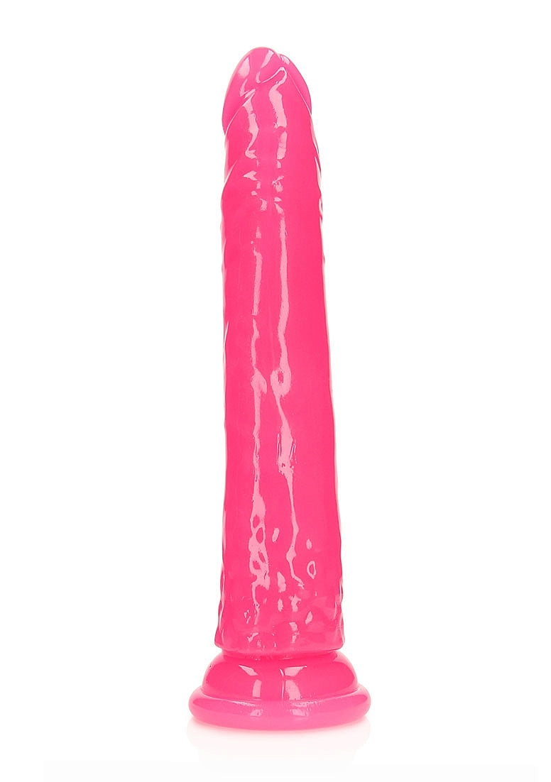 Shots Toys | REALROCK 32cm Slim Glow in the Dark Neon - Pink (11") Dildo Dong