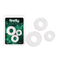 NS Novelties Firefly - 3pc Bubble Rings - Glow in Dark Cock Rings - Set of 3 Sizes