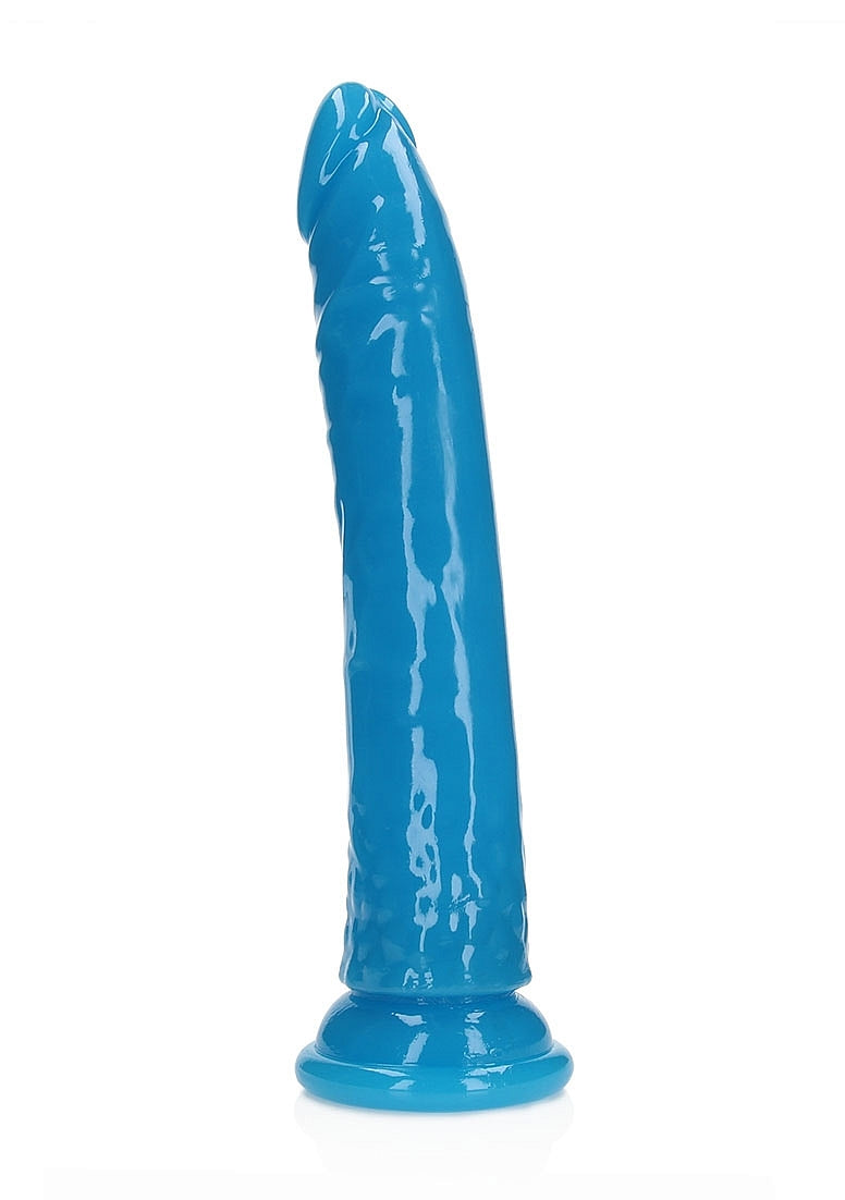 Shots Toys | REALROCK 32cm Slim Glow in the Dark Neon - Blue (11") Dildo Dong