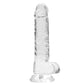 Shots Toys | REALROCK Crystal Clear 7"/17cm Realistic Dildo with Balls Transparent