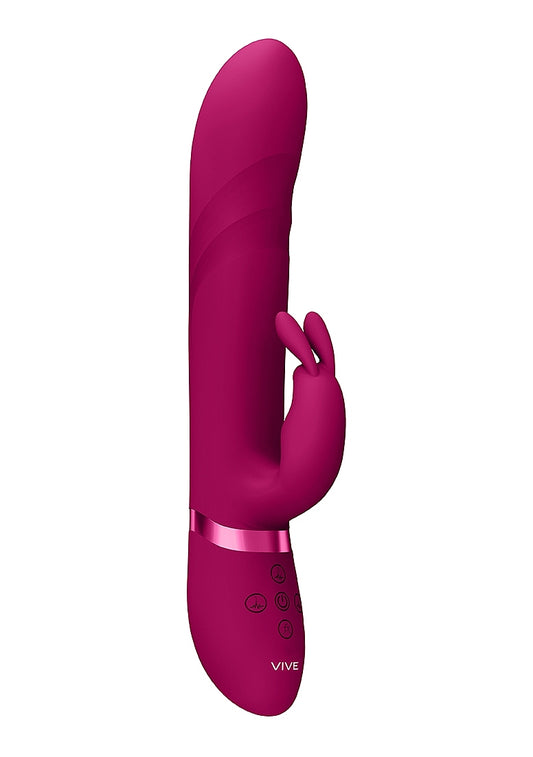 Shots Toys | VIVE Nari Vibrating and Rotating Beads, G-Spot Rabbit Vibrator Pink