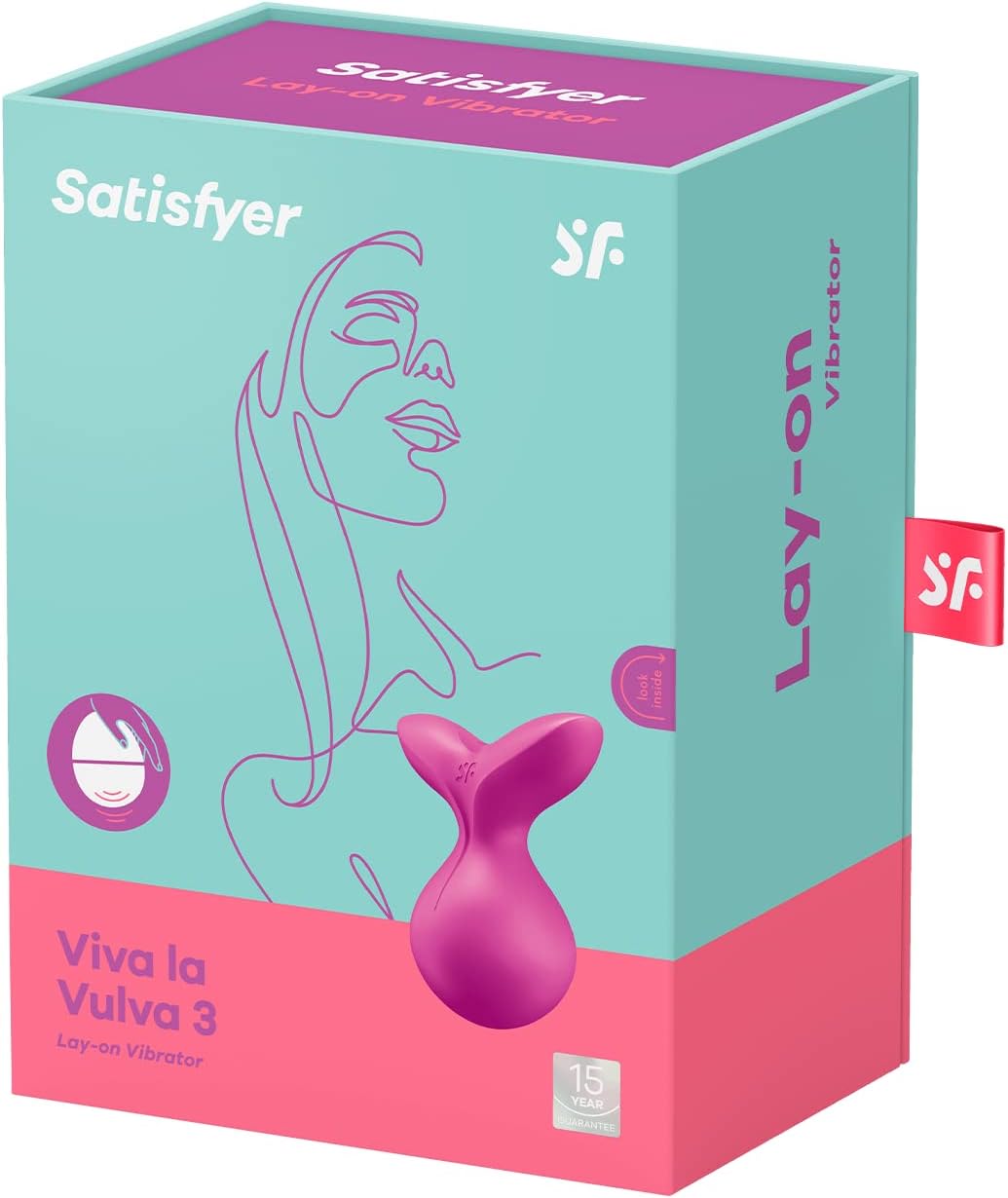 Satisfyer Viva La Vulva 3 Violet USB Rechargeable Stimulator Vibrator