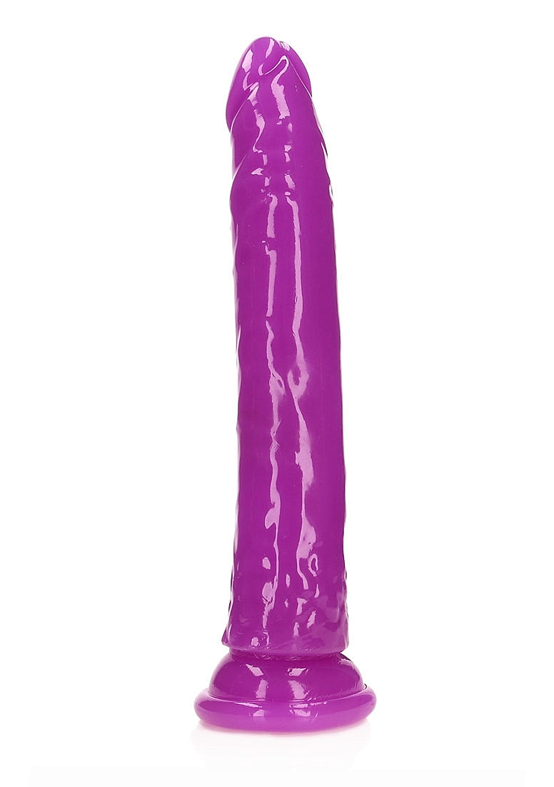 Shots Toys | REALROCK 32cm Slim Glow in the Dark Neon - Purple (11") Dildo Dong