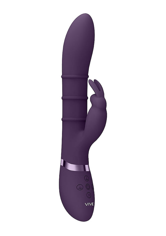 Shots Toys | VIVE Sora Up & Down Stimulating Rings, G-Spot Rabbit Vibrator Purple