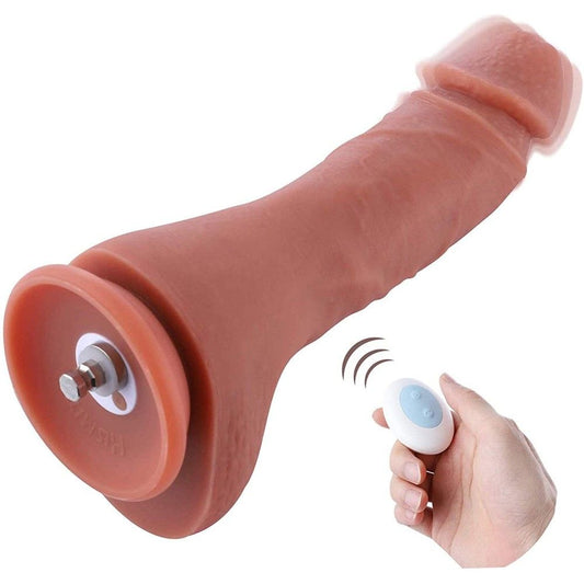 HiSmith - 8.7" Silicone Double Layered Vibrating Dildo w Remote (KlicLok)