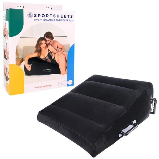 Sportsheets Pivot Inflatable Positioner Plus - Black XL Inflatable Position Cushion