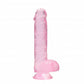 Shots Toys | REALROCK Crystal Clear 6"/15cm Realistic Dildo with Balls Pink