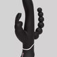 Love Honey Happy Rabbit Triple Curve Rechargeable Rabbit Vibrator Black