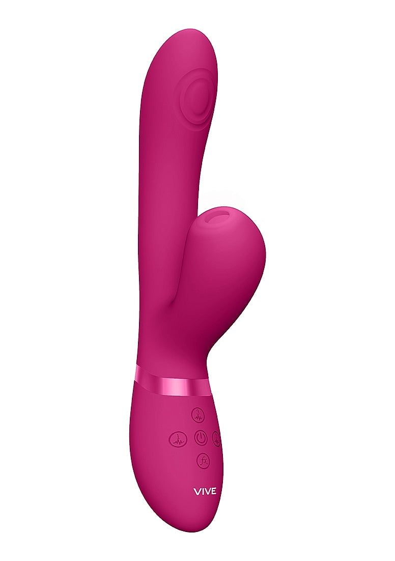 Shots Toys | VIVE Hide Airwave & Pulse Wave G-Spot Vibrator Pink