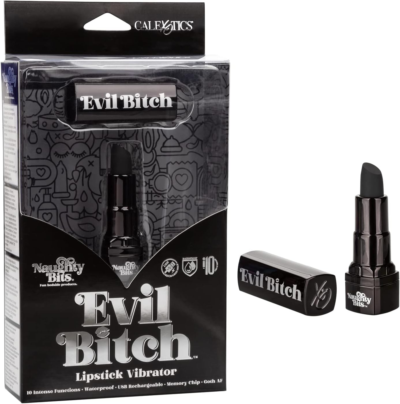 Calexotics | Naughty Bits Evil Bitch Lipstick Vibrator