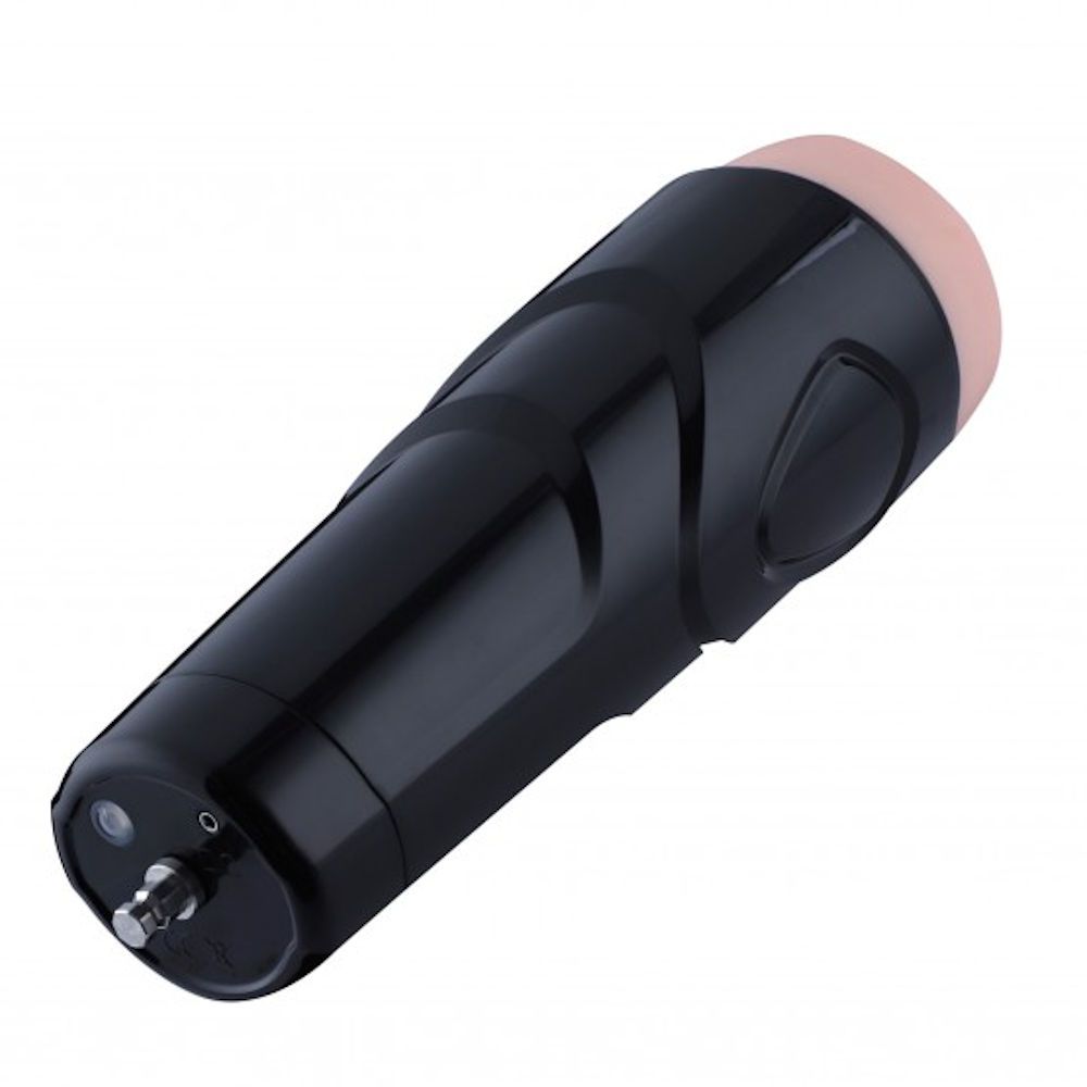 HiSmith - Vibrating Rechargeable Pussy Stroker with Black Case (KlicLok)