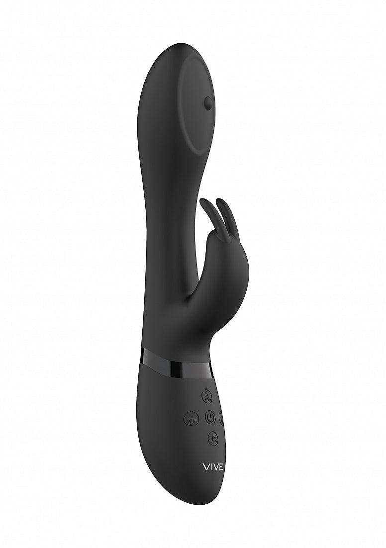 Shots Toys | VIVE Mira Spinning G-Spot Rabbit Vibrator Black