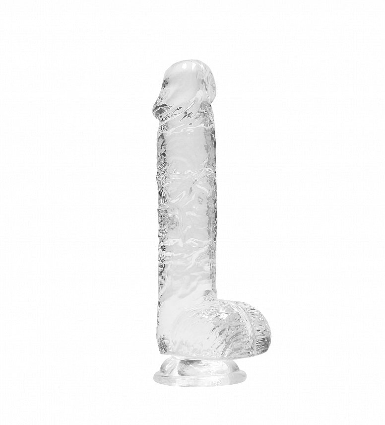 Shots Toys | REALROCK Crystal Clear 6"/15cm Realistic Dildo with Balls Transparent