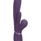 Shots Toys | VIVE Ena Thrusting G-Spot Vibrator w Flapping Tongue & Air Wave Purple