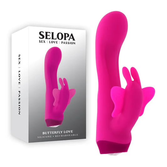 Selopa BUTTERFLY LOVE - Pink 13.8cm Butterfly Vibrator