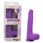 CalExotics Rechargeable Gyrating Thrusting Silicone Studs Vibrator Dildo Purple