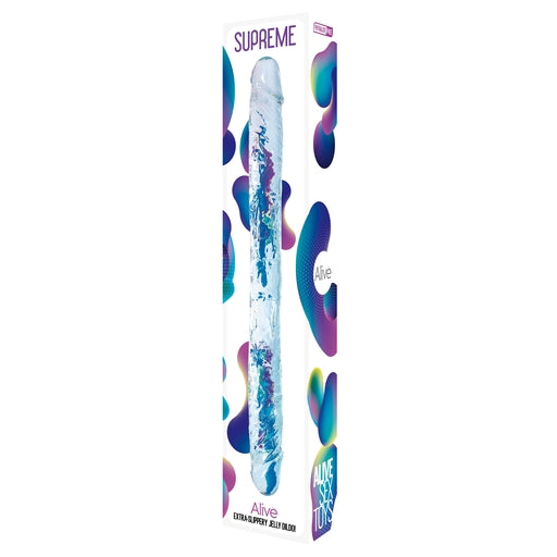 Adrien Lastic Alive Supreme 15" Extra Slippery Jelly Double Dong