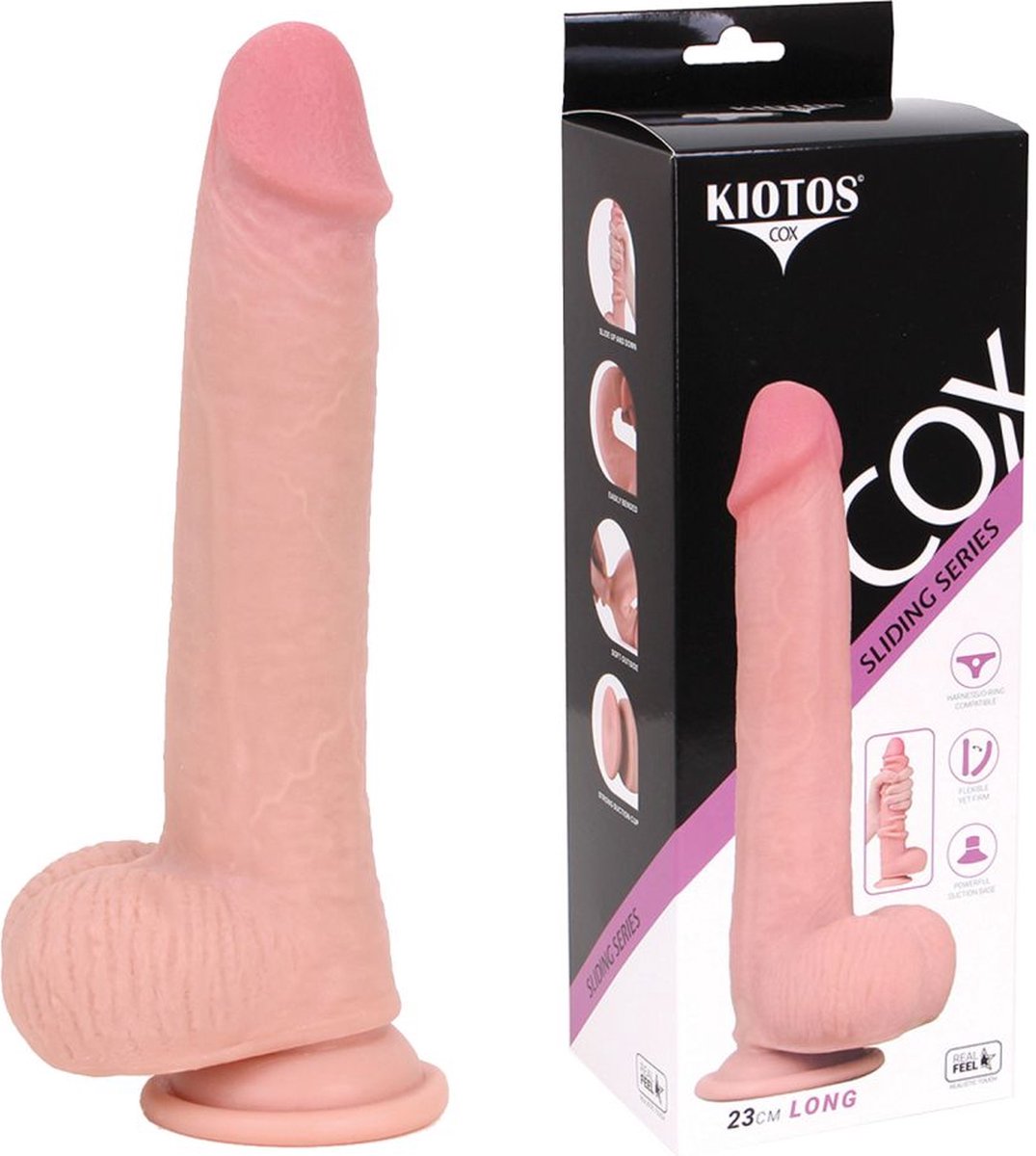 O-Products | Kiotos Cox Sliding Skin Dildo 23cm Flesh