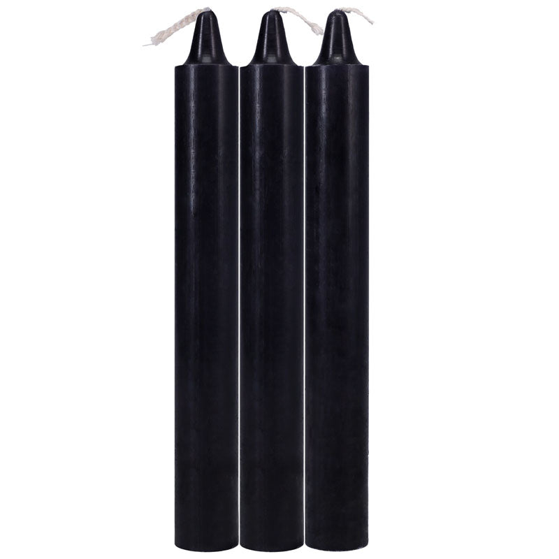 Doc Johnson Japanese Drip Candles - Black 3 Pack