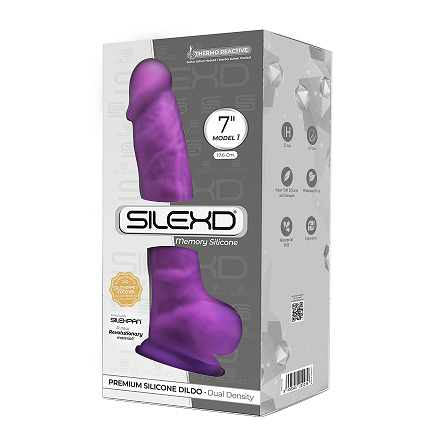 Adrien Lastic Silexd 7" Model 1 Realistic Silicone Dildo - Purple