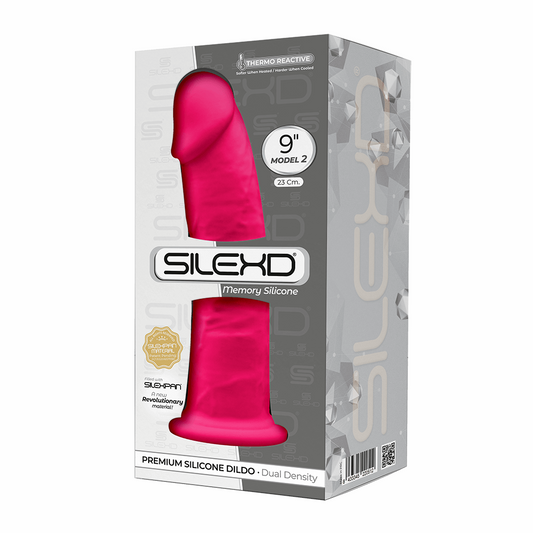 Adrien Lastic Silexd 9" Model 2 Realistic Silicone Dildo - Pink