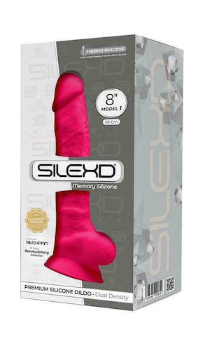 Adrien Lastic Silexd 8" Model 1 Realistic Silicone Dildo - Pink