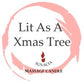 Ignacia Massage Candle Lit As A Xmas Tree - Scent Cinnamon & Apple 150g