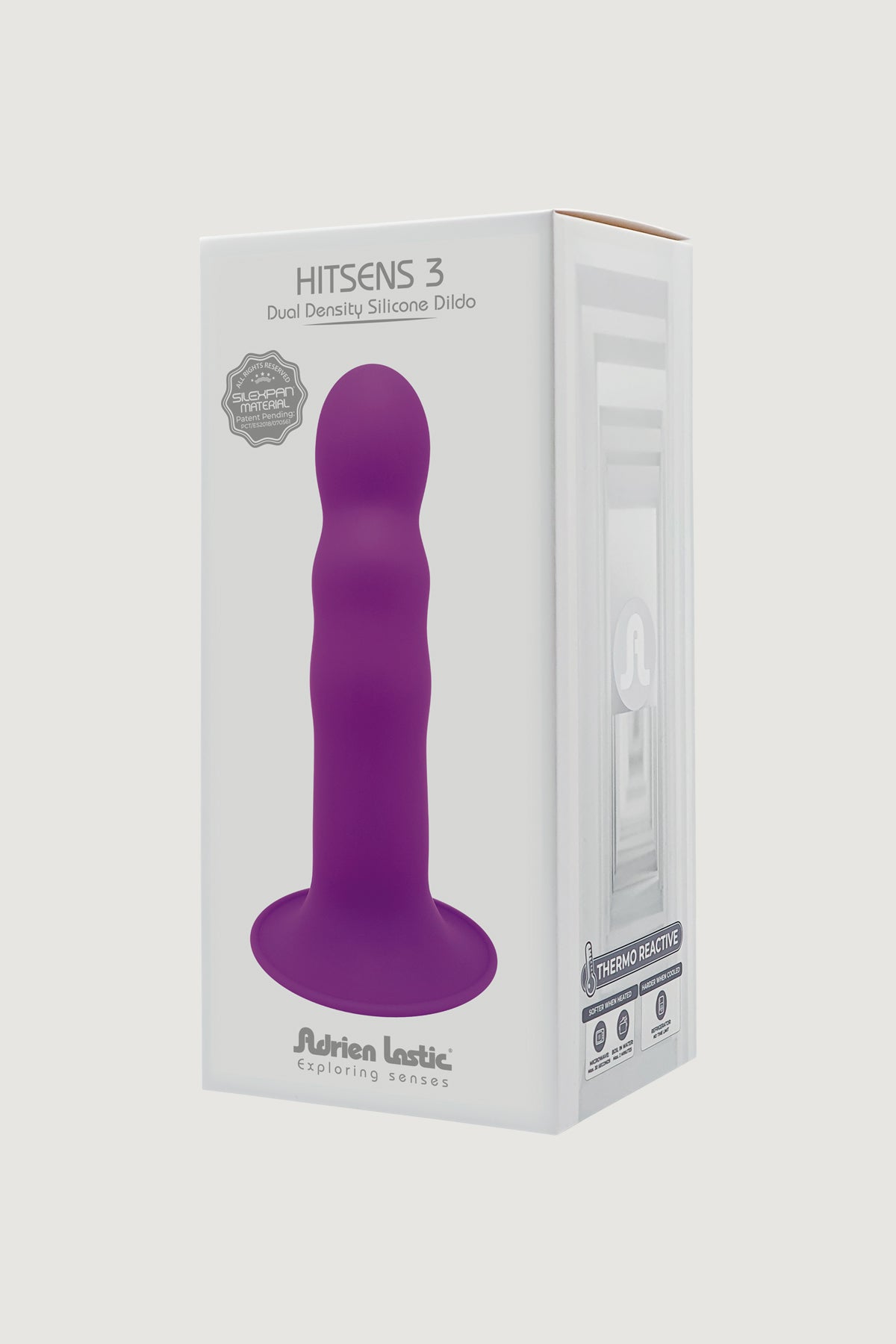 Adrien Lastic Hitsens 3 - 7" Purple Premium Double Density Dildo