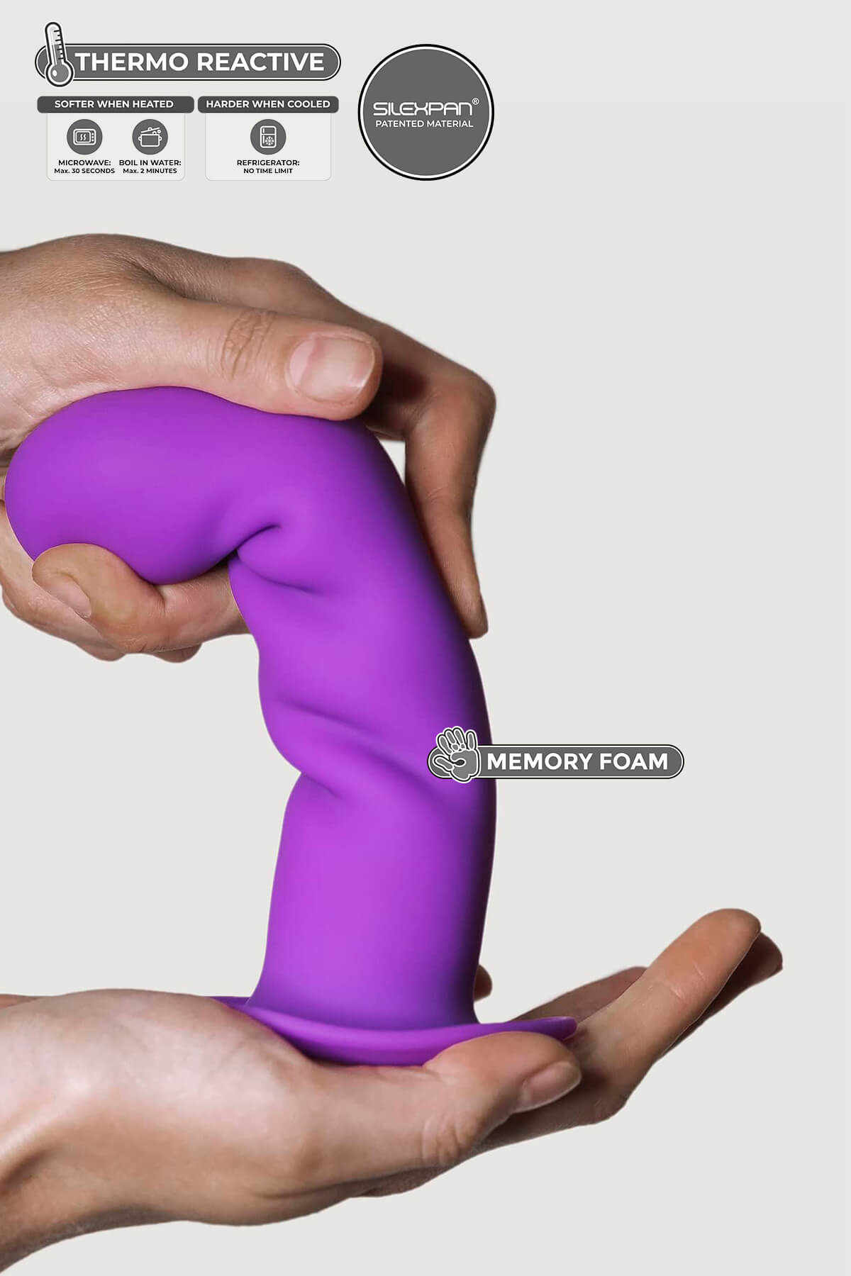 Adrien Lastic Hitsens 3 - 7" Purple Premium Double Density Dildo