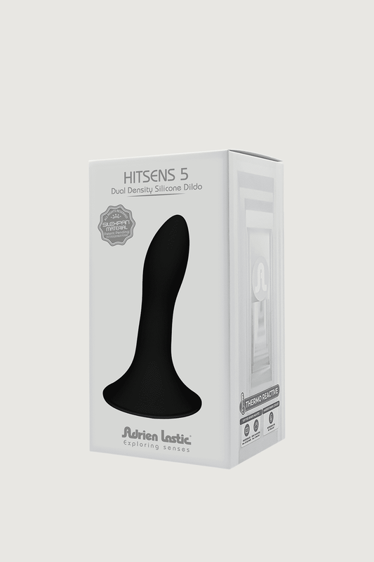 Adrien Lastic Hitsens 5 - 5" Black Premium Double Density Dildo